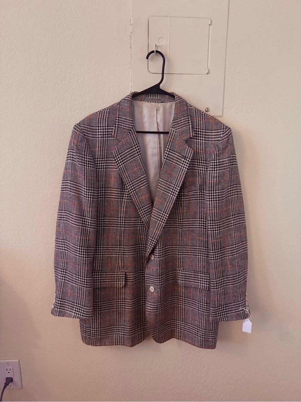 Men's Glen Plaid Sport Coat in Brown and Black